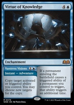 Virtue of Knowledge // Vantress Visions - Wilds of Eldraine (Mythic) [WOE-76]