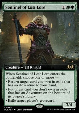 Sentinel of Lost Lore - Wilds of Eldraine: Extras (Rare) [XWOE-358]