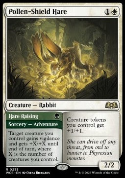 Pollen-Shield Hare // Hare Raising - Wilds of Eldraine (Rare) [WOE-233]