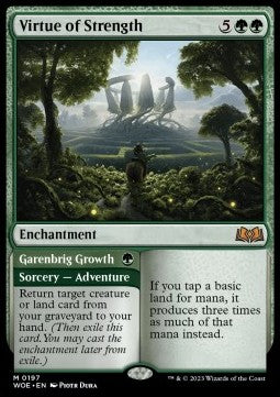 Virtue of Strength // Garenbrig Growth - Wilds of Eldraine (Mythic) [WOE-197]