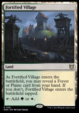 Fortified Village - Commander: Wilds of Eldraine (Rare) [WOC-161]