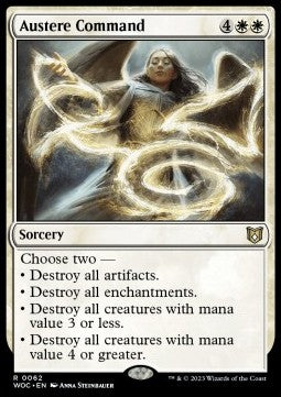 Austere Command - Commander: Wilds of Eldraine (Rare) [WOC-62]