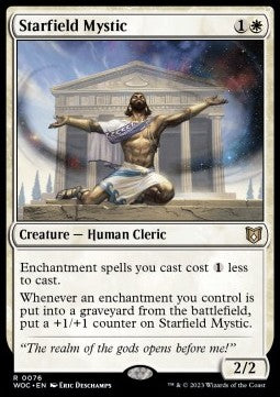 Starfield Mystic - Commander: Wilds of Eldraine (Rare) [WOC-76]