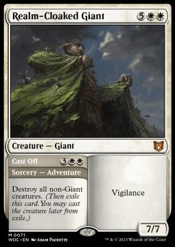 Realm-Cloaked Giant // Cast Off - Commander: Wilds of Eldraine (Mythic) [WOC-71]