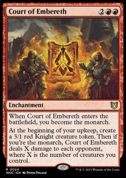 Court of Embereth - Commander: Wilds of Eldraine (Rare) [WOC-24]