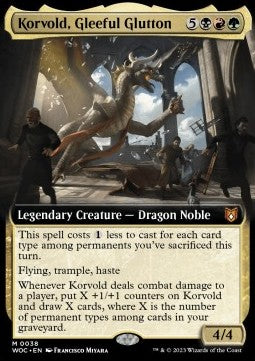 Korvold, Gleeful Glutton - Commander: Wilds of Eldraine: Extras (Mythic) [XWOC-38]