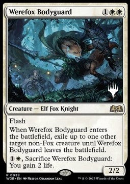 Werefox Bodyguard (V.2) - Wilds of Eldraine: Promos (Rare) [PWOE-39]