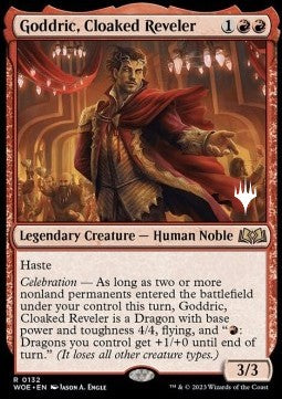 Goddric, Cloaked Reveler (V.2) - Wilds of Eldraine: Promos (Rare) [PWOE-132]