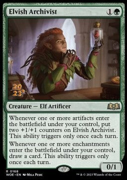 Elvish Archivist (V.1) - Wilds of Eldraine: Promos (Rare) [PWOE-168]