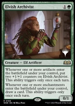 Elvish Archivist (V.2) - Wilds of Eldraine: Promos (Rare) [PWOE-168]