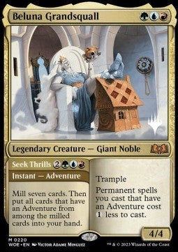 Beluna Grandsquall // Seek Thrills (V.2) - Wilds of Eldraine: Promos (Mythic) [PWOE-220]