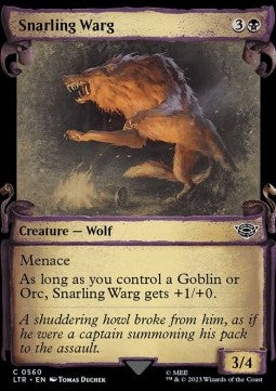 Snarling Warg (V.1) - The Lord of the Rings: Tales of Middle-earth Holiday Release (Common) [LTRH-560]