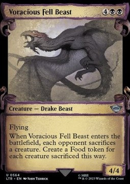 Voracious Fell Beast (V.1) - The Lord of the Rings: Tales of Middle-earth Holiday Release (Uncommon) [LTRH-564]