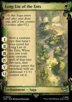 Long List of the Ents (V.1) - The Lord of the Rings: Tales of Middle-earth Holiday Release (Uncommon) [LTRH-625]