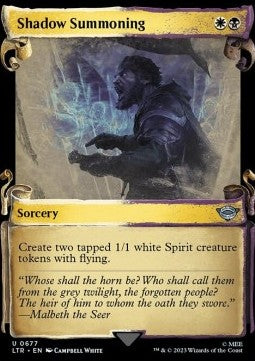 Shadow Summoning (V.1) - The Lord of the Rings: Tales of Middle-earth Holiday Release (Uncommon) [LTRH-677]
