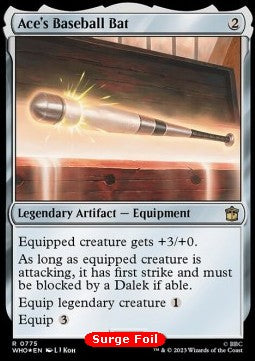 Ace's Baseball Bat (V.2) - Universes Beyond: Doctor Who: Extras (Rare) [XWHO-775]