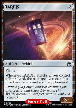 TARDIS (V.2) - Universes Beyond: Doctor Who: Extras (Uncommon) [XWHO-792]