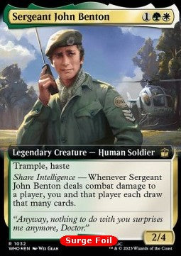 Sergeant John Benton (V.3) - Universes Beyond: Doctor Who: Extras (Rare) [XWHO-1032]