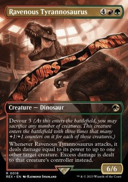 Ravenous Tyrannosaurus (V.1) - Universes Beyond: Jurassic World Collection (Rare) [REX-18]