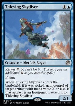 Thieving Skydiver - Commander: The Lost Caverns of Ixalan (Rare) [LCC-177]
