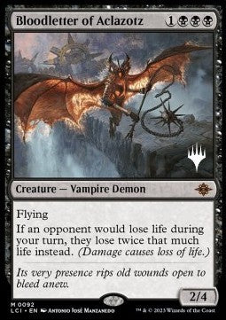 Bloodletter of Aclazotz (V.2) - The Lost Caverns of Ixalan: Promos (Mythic) [PLCI-92]