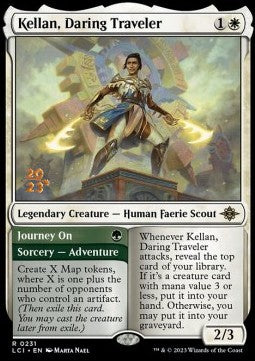 Kellan, Daring Traveler // Journey On (V.1) - The Lost Caverns of Ixalan: Promos (Rare) [PLCI-231]