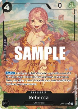 Rebecca (OP05-091) (V.2) - Awakening of the New Era (Alternate Art) [OP05-091]