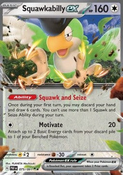 Squawkabilly ex - Paldean Fates (Double Rare) [PAF-075]