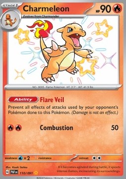 Charmeleon - Paldean Fates (Shiny Rare) [PAF-110]