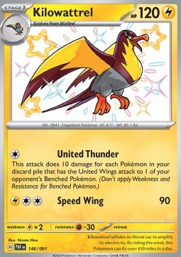 Kilowattrel - Paldean Fates (Shiny Rare) [PAF-146]