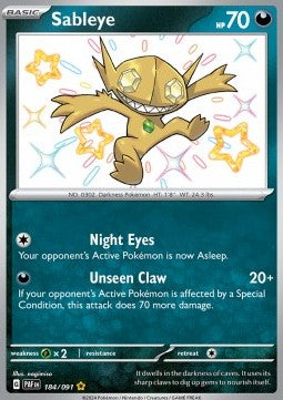 Sableye - Paldean Fates (Shiny Rare) [PAF-184]