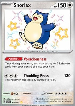 Snorlax - Paldean Fates (Shiny Rare) [PAF-202]
