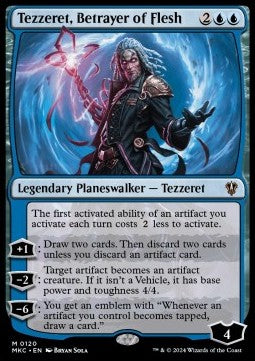 Tezzeret, Betrayer of Flesh - Commander: Murders at Karlov Manor (Mythic) [MKC-120]