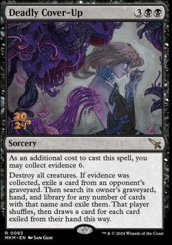 Deadly Cover-Up (V.1) - Murders at Karlov Manor: Promos (Rare) [PMKM-83]