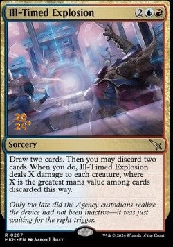 Ill-Timed Explosion (V.1) - Murders at Karlov Manor: Promos (Rare) [PMKM-207]