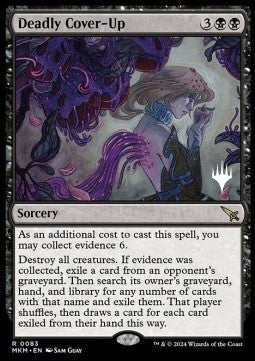 Deadly Cover-Up (V.2) - Murders at Karlov Manor: Promos (Rare) [PMKM-83]