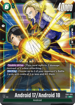 Android 17 / Android 18 (FB01-078)  (V.1 - Super Rare) - Awakened Pulse [Fusion World] (Super Rare) [FB01-078]