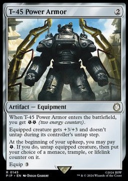 T-45 Power Armor - Universes Beyond: Fallout (Rare) [PIP-145]