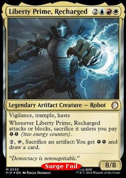 Liberty Prime, Recharged (V.2) - Universes Beyond: Fallout: Extras (Mythic) [XPIP-533]