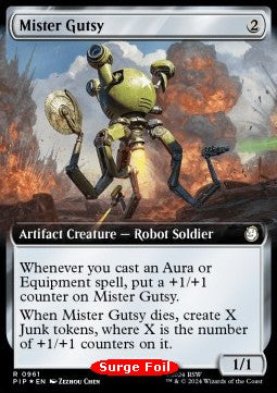 Mister Gutsy (V.3) - Universes Beyond: Fallout: Extras (Rare) [XPIP-961]