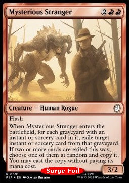 Mysterious Stranger (V.2) - Universes Beyond: Fallout: Extras (Rare) [XPIP-591]