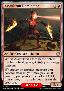 Assaultron Dominator (V.2) - Universes Beyond: Fallout: Extras (Rare) [XPIP-582]