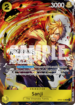 Sanji (OP03-102) (V.2) - Special Tournament Promos (Rare) [STP-OP03-102]