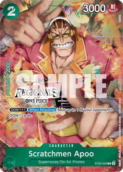Scratchmen Apoo (ST02-008) (V.1) - Special Tournament Promos (Common) [STP-ST02-008]