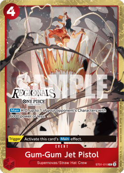 Gum-Gum Jet Pistol (ST01-015) (V.1) - Special Tournament Promos (Common) [STP-ST01-015]