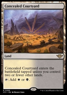 Concealed Courtyard - Outlaws of Thunder Junction (Rare) [OTJ-268]