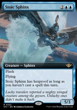 Stoic Sphinx - Outlaws of Thunder Junction: Extras (Rare) [XOTJ-322]