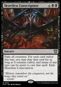 Heartless Conscription - Commander: Outlaws of Thunder Junction (Rare) [OTC-21]