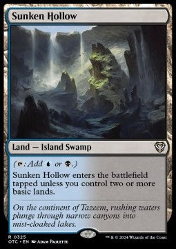 Sunken Hollow - Commander: Outlaws of Thunder Junction (Rare) [OTC-325]