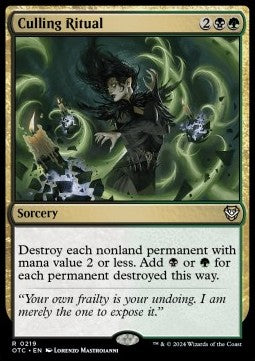 Culling Ritual - Commander: Outlaws of Thunder Junction (Rare) [OTC-219]